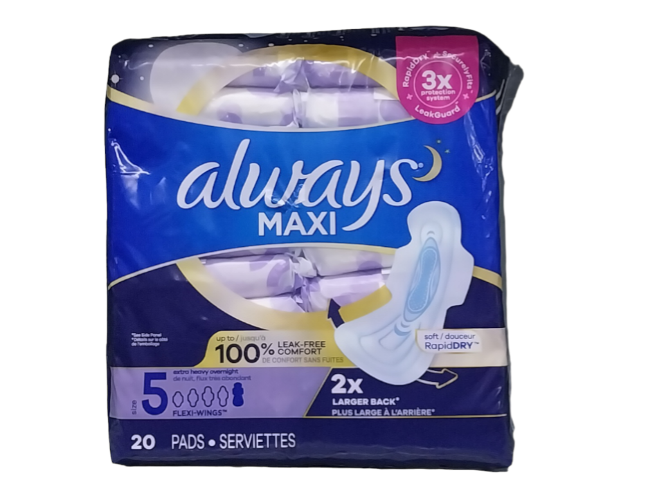 Maxi 5 Extra heavy overnight Flexi-Wings