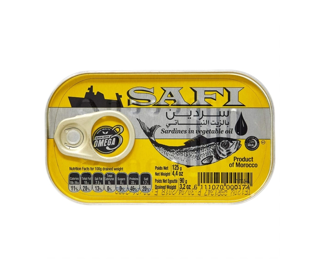 Sardines in vegetable oil